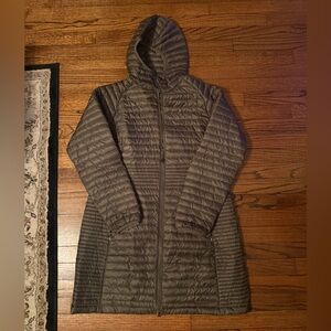 L.L. Bean Women's Olive Quilted Puffer Coat